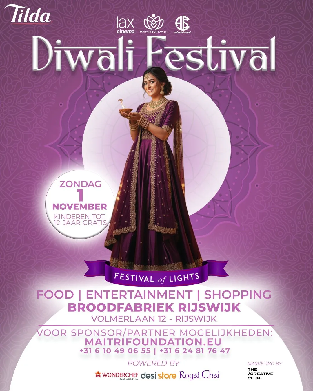 Flyer van Diwali Festival